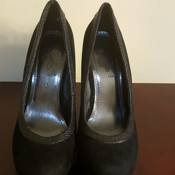 NWOT BABY PHAT BEAUTIFUL BLACK HEELS - Picture 3 of 6